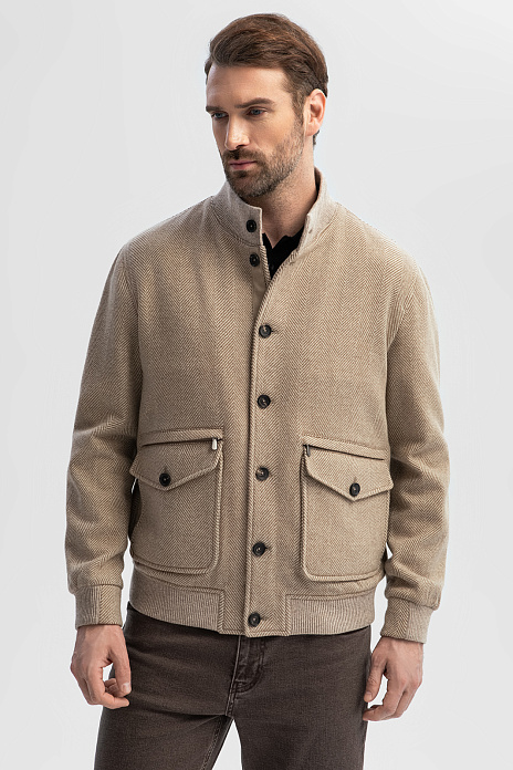 Куртка из шерсти и кашемира Drago, лимитированная коллекция, цвет Бежевый