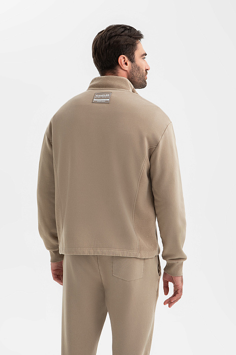 Толстовка из хлопка, цвет Бежевый
