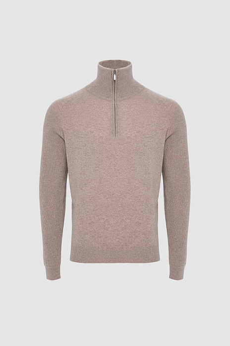 Джемпер из шерсти и кашемира, цвет Бежевый