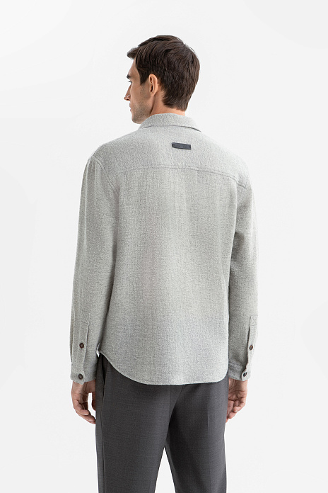 Сорочка из шерсти, лимитированная коллекция, цвет Бежевый