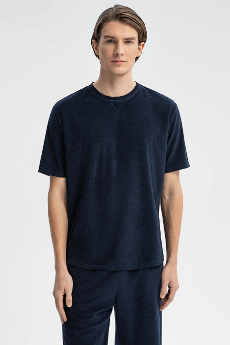 Футболка из хлопка, цвет Синий темный