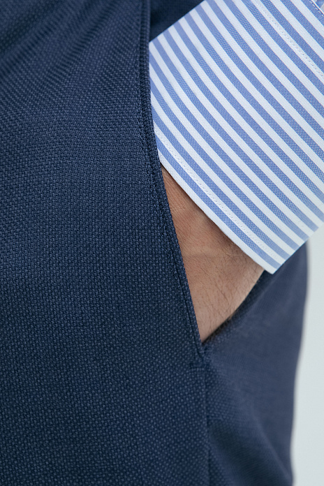 Брюки из шерсти с водоотталкивающей обработкой, цвет Синий