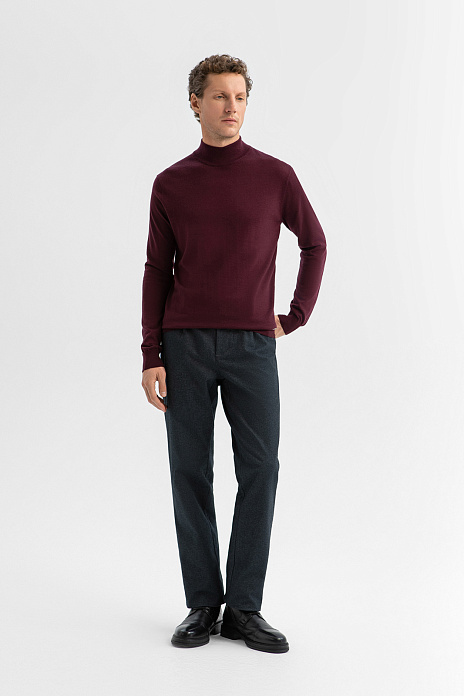 Брюки из хлопка, цвет Голубой темный