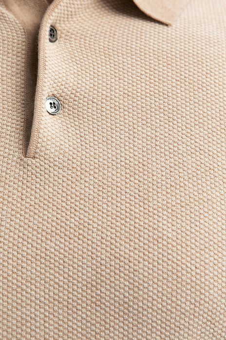Поло из хлопка, цвет Бежевый