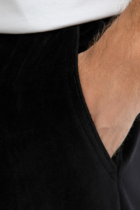 Брюки спортивные из хлопка, цвет Черный