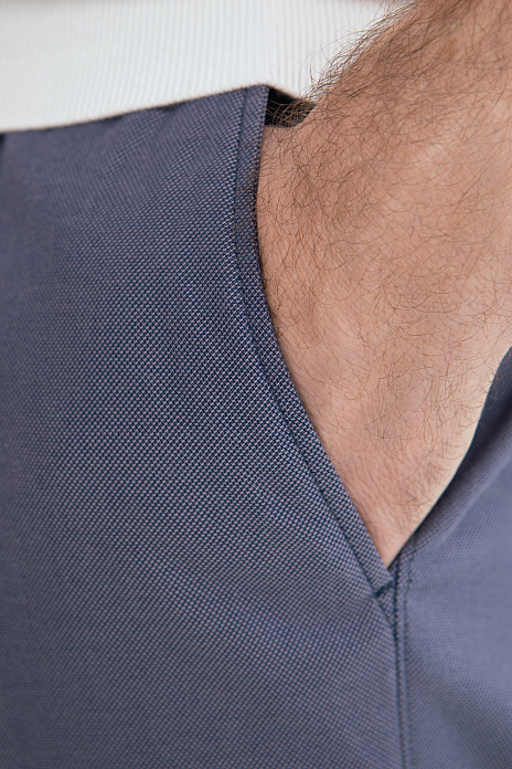 Брюки из хлопка, цвет Голубой темный