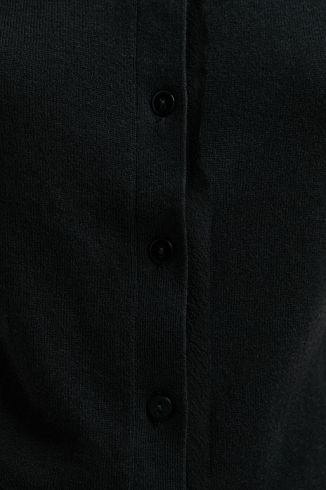 Блузка из хлопка и вискозы, цвет Черный