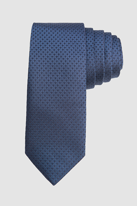 Галстук из шелка, цвет Синий темный