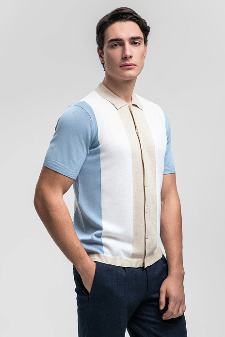 Кардиган из хлопка и льна, цвет Молочный