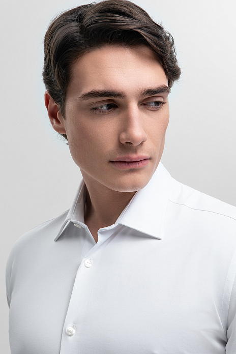 Сорочка с коротким рукавом из трикотажной ткани, цвет Белый