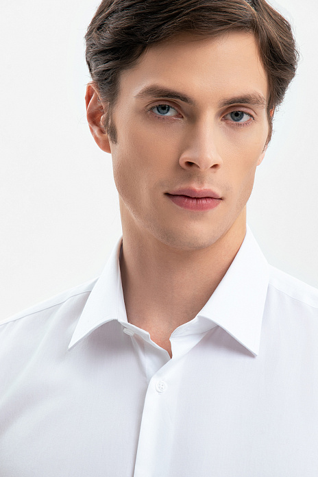 Сорочка с коротким рукавом из хлопка, цвет Белый