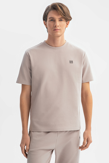 Футболка из хлопка, цвет Бежевый