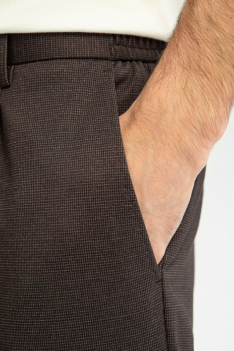 Брюки на кулиске, цвет Коричневый