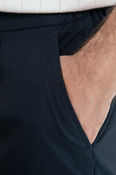 Брюки из хлопка, цвет Синий темный