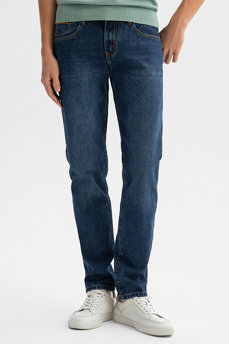 Джинсы, цвет Голубой темный