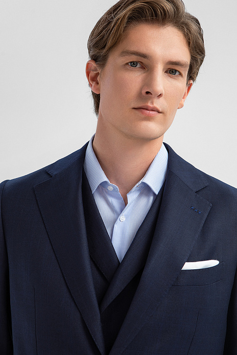 Костюм-тройка из шерсти и кашемира с водоотталкивающей обработкой, лимитированная коллекция, цвет 