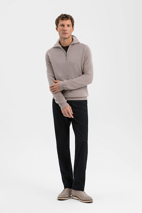 Брюки из хлопка и шерсти, лимитированная коллекция, цвет Черный