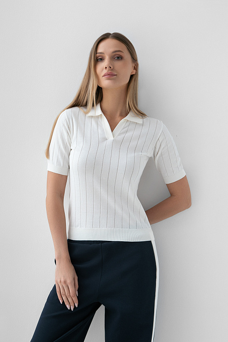 Поло из хлопка, цвет Белый