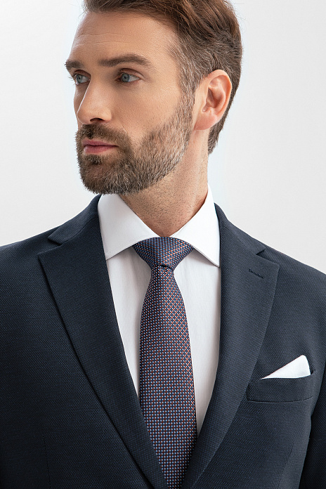 Пиджак однобортный из трикотажной ткани, цвет Синий темный