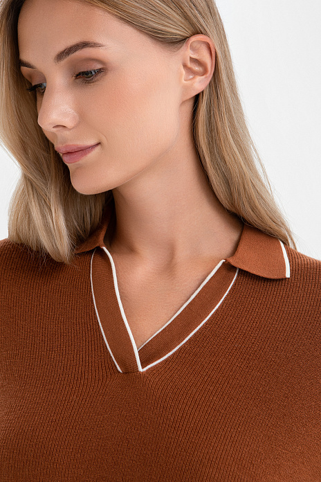 Джемпер из шерсти и кашемира, цвет Коричневый