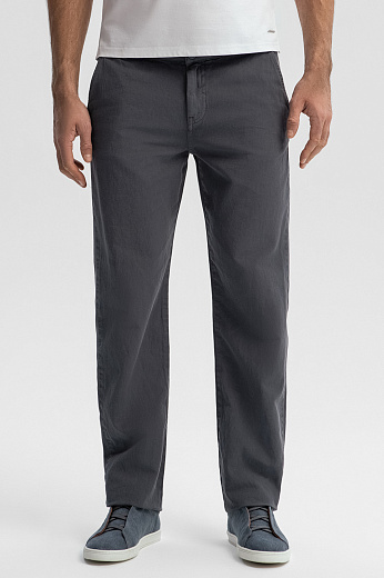 Брюки из хлопка и льна