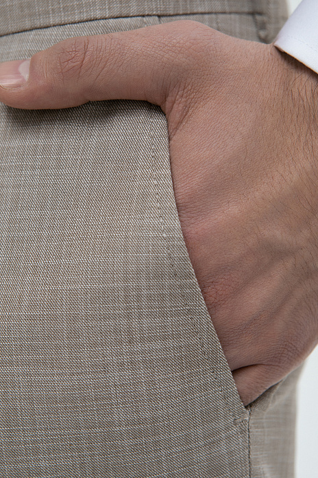 Брюки, цвет Бежевый