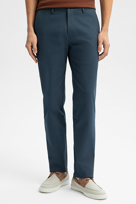 Брюки из хлопка, цвет Синий