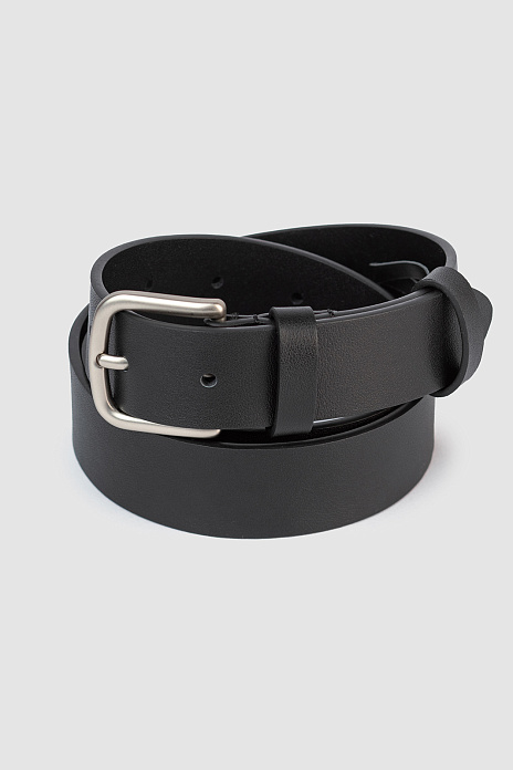 Ремень из натуральной кожи, цвет Черный