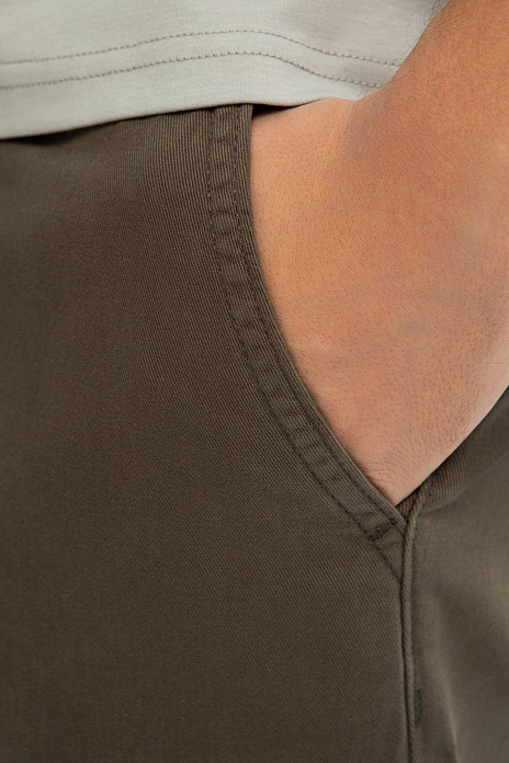 Брюки из хлопка, цвет Хаки