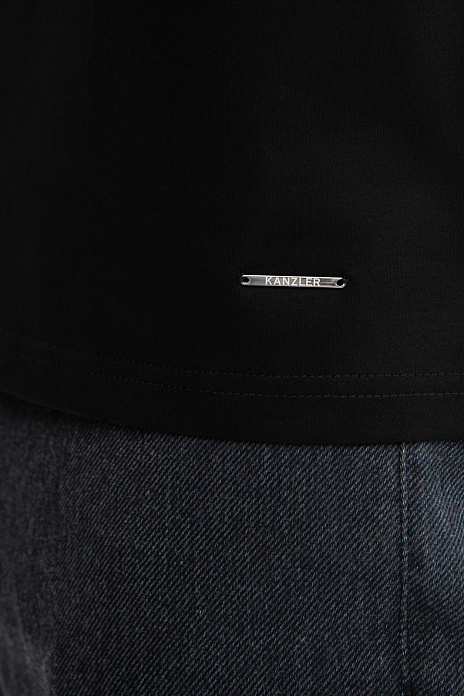 Футболка из мерсеризованного хлопка, цвет Черный