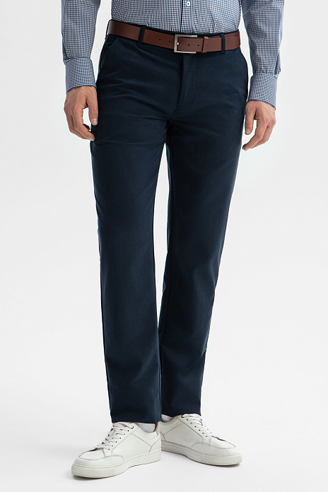 Брюки, цвет Синий темный